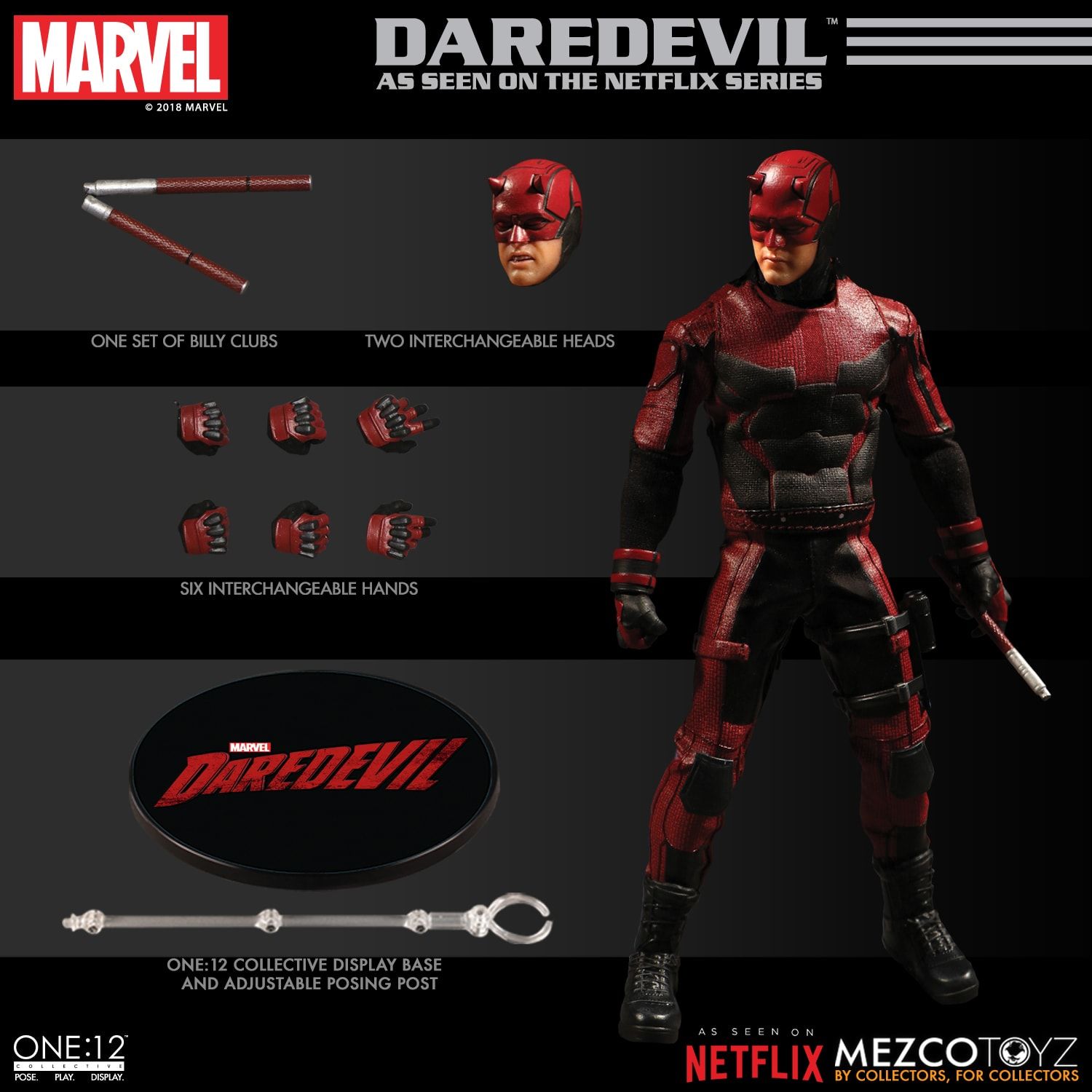 One:12 Collective Daredevil | Mezco Toyz