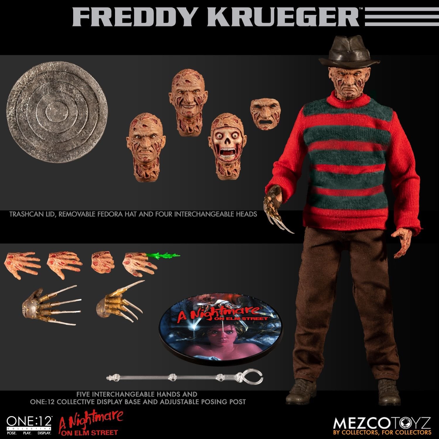 One 12 Collective A Nightmare On Elm Street Freddy Krueger Mezco Toyz