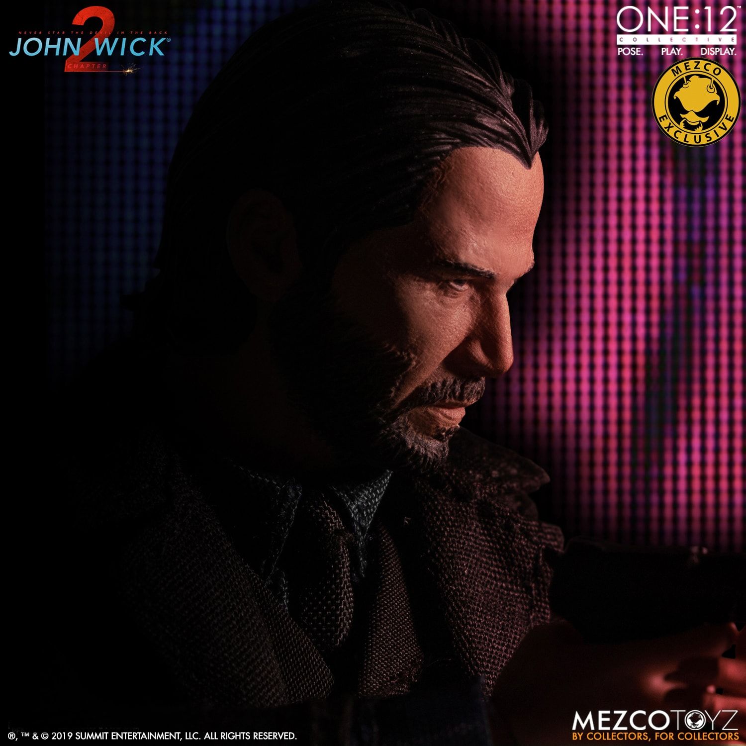 One 12 Collective John Wick Chapter 2 Deluxe Edition Mezco Toyz - when is blox watch chapter 2 coming out