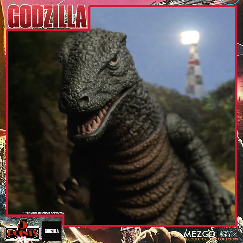 Mezco Points XL Godzilla: Destroy All Monsters 1968 Round Boxed Se 