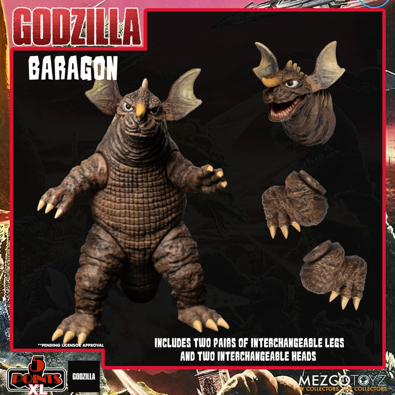 Mezco Points XL Godzilla: Destroy All Monsters 1968 Round Boxed Se 