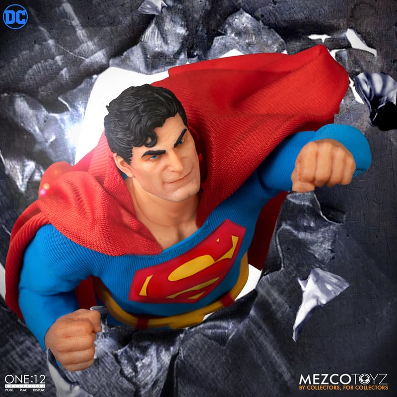Unpainted 1:12 Superman Head Sculpt Fit 6'' Mezco Male Soldiers