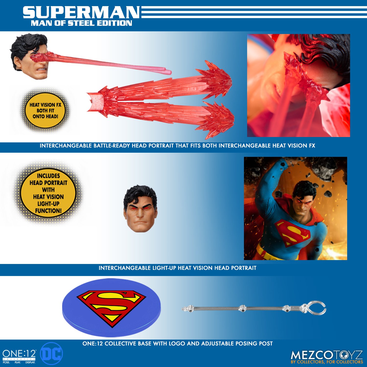 DC Comics - Figurine 1/12 Superman Man of Steel Edition 16 cm - Figurines -  LDLC