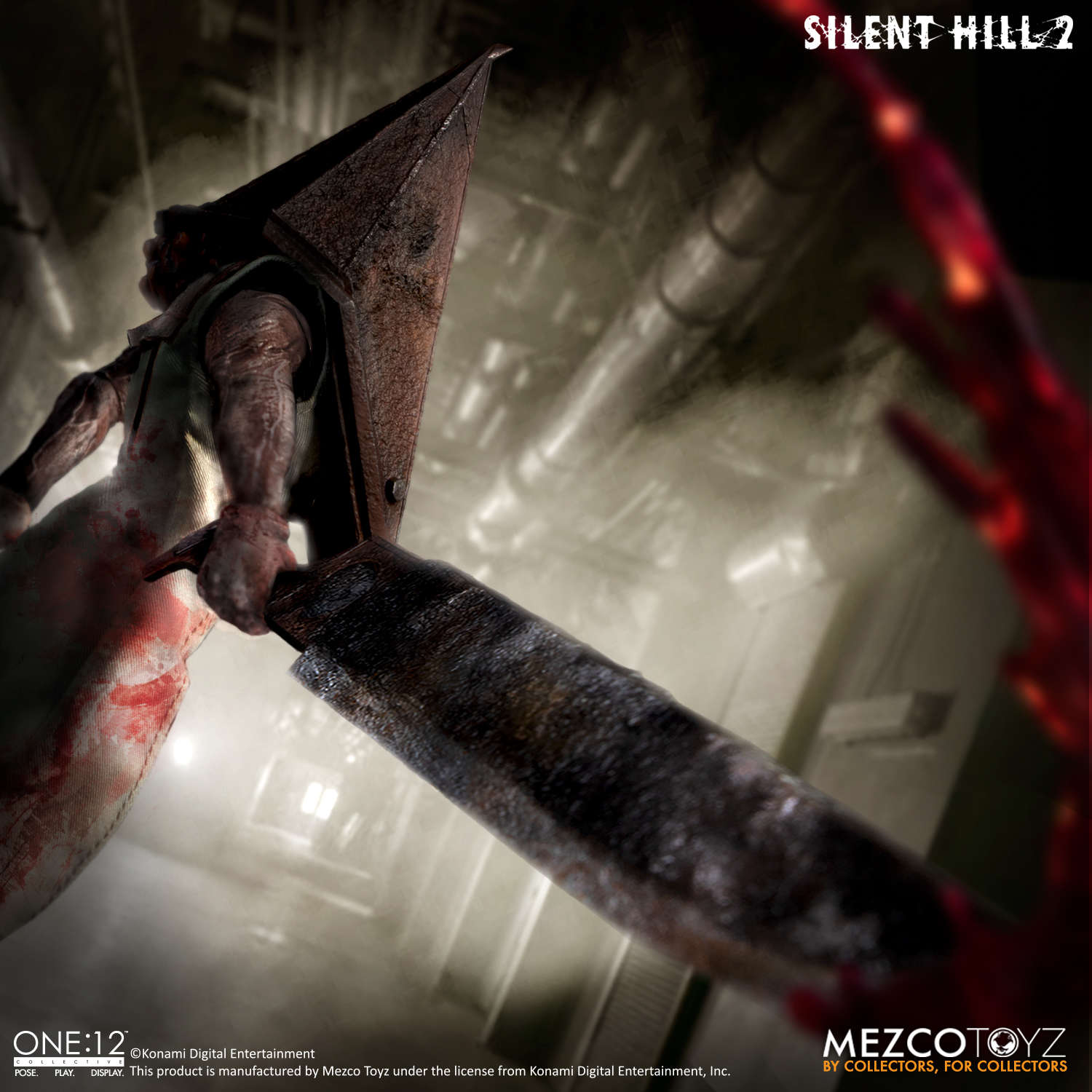 Silent Hill 2 Triangular Head Red Pyramid Head Actionable Model Decoration  Boxed : : Toys & Games