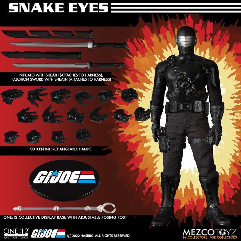 One:12 Collective G.I. Joe: Snake Eyes - Deluxe Edition | Mezco Toyz