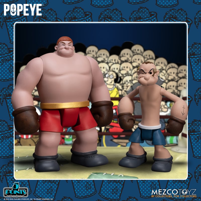 5 Points Popeye & Oxheart Boxed Set | Mezco Toyz