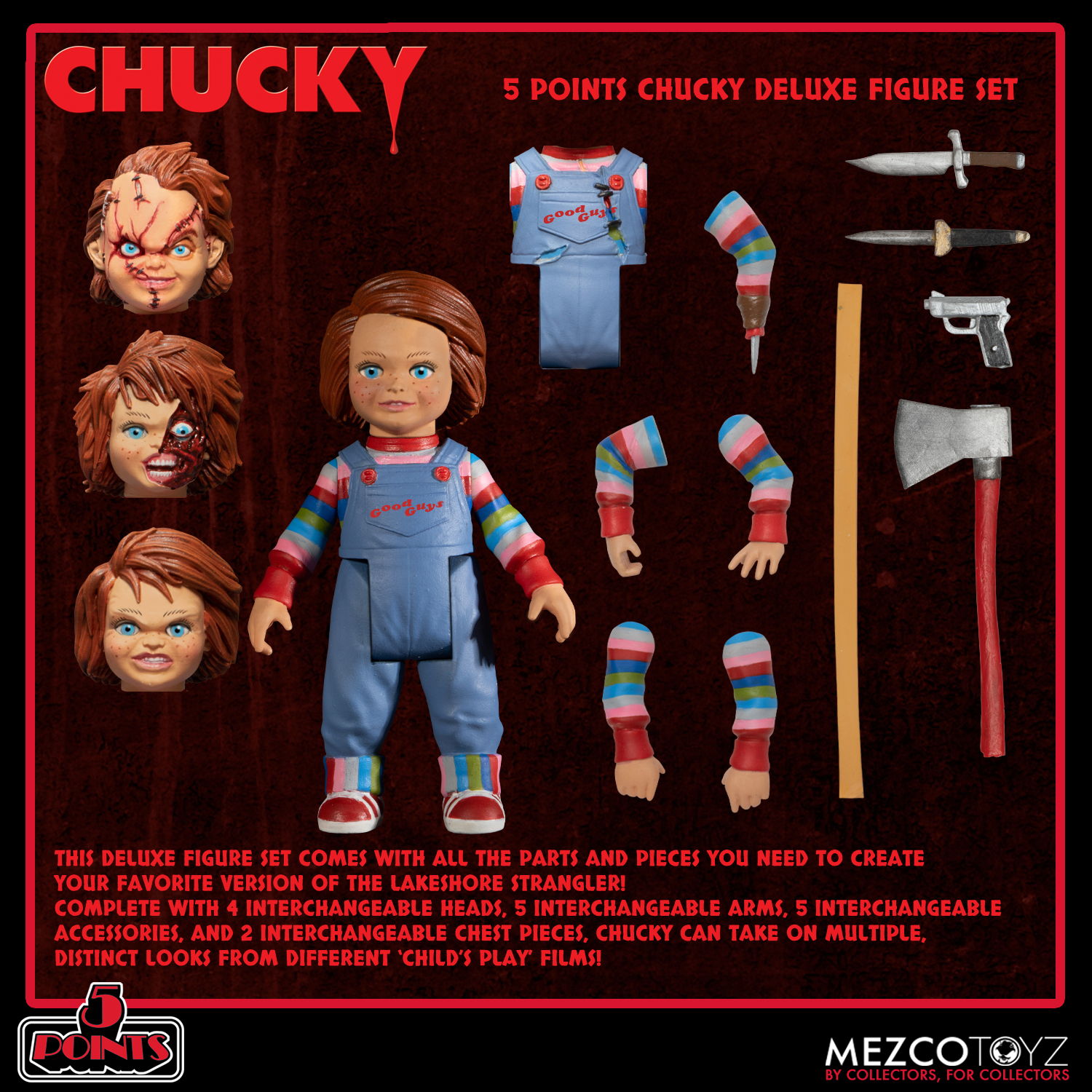 5 Points Chucky Deluxe Figure Set
